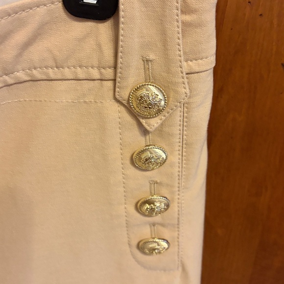 NWOT Derek Lam 10 Crosby Robyn Cream Capris - Picture 6 of 7